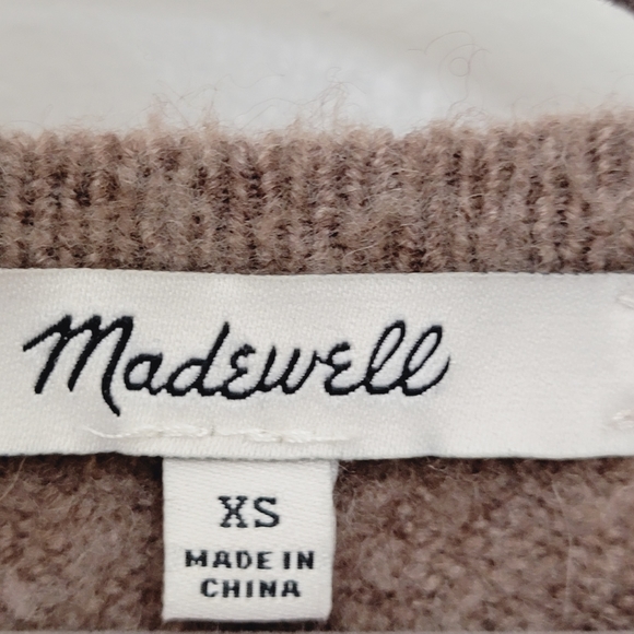 Madewell Merino Wool & Alpaca blend/mix long sleeve open cardigan with pockets - Picture 8 of 10